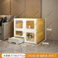 Home Cat Cages  Litter Box Integrated Transparent  Villa Indoor Fence Pet Cabinet with Closed Toilet  House Ek
